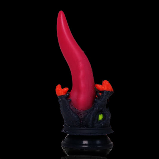 Monster Hellfire Dragon Tongue Dildo 8.7 Inches