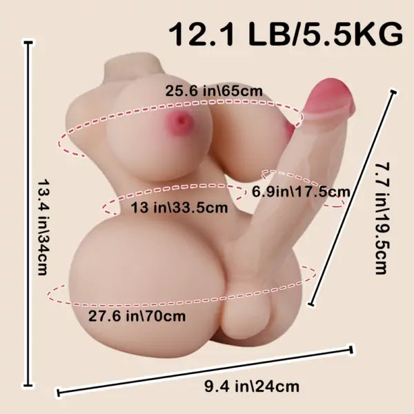 Shemale Sex Torso With Big Tits 12.1lb