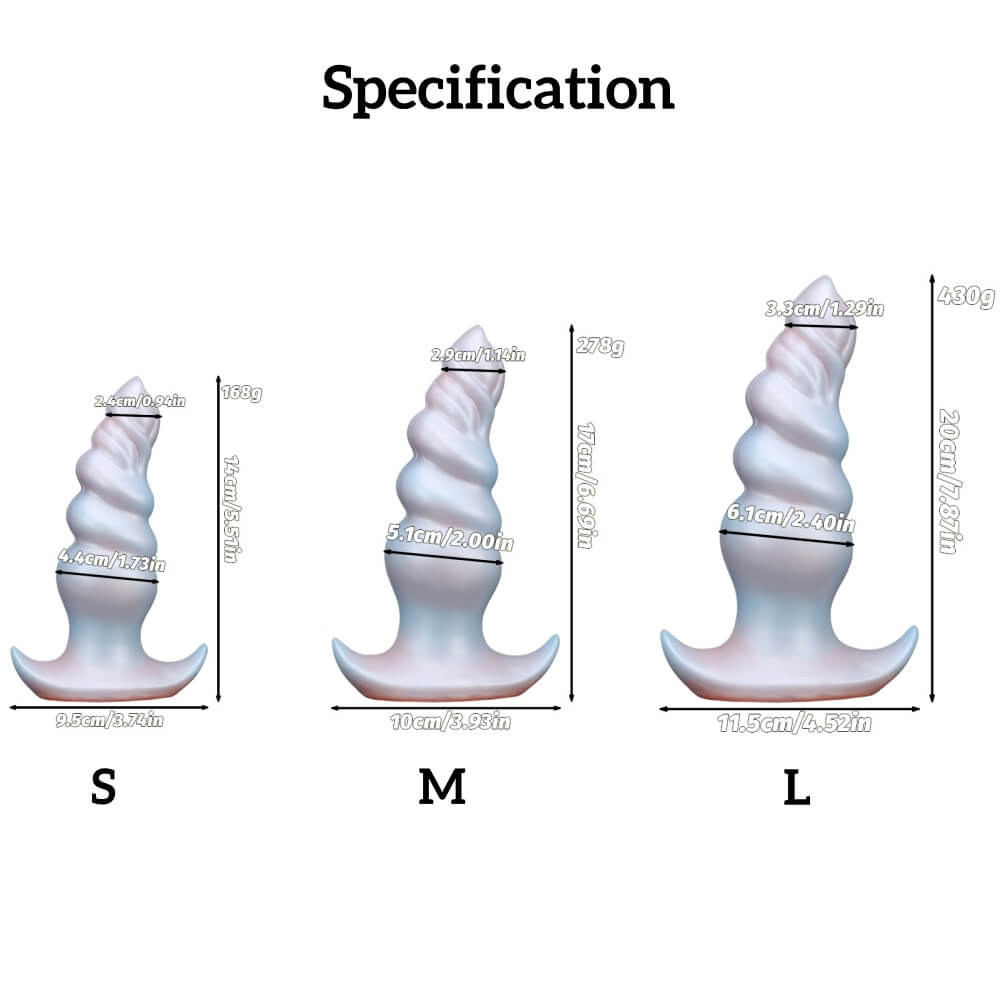 Silicone Butt Plug Dildo with Anchor Base