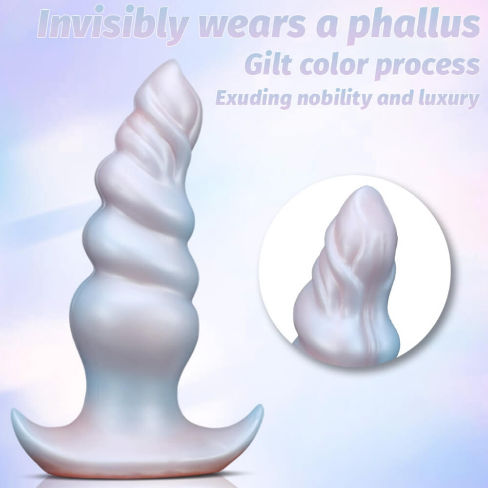 Silicone Butt Plug Dildo with Anchor Base