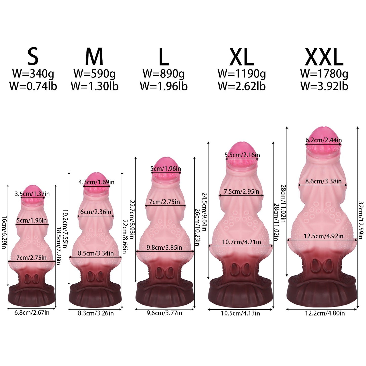 Silicone Dildo With Suction Cup