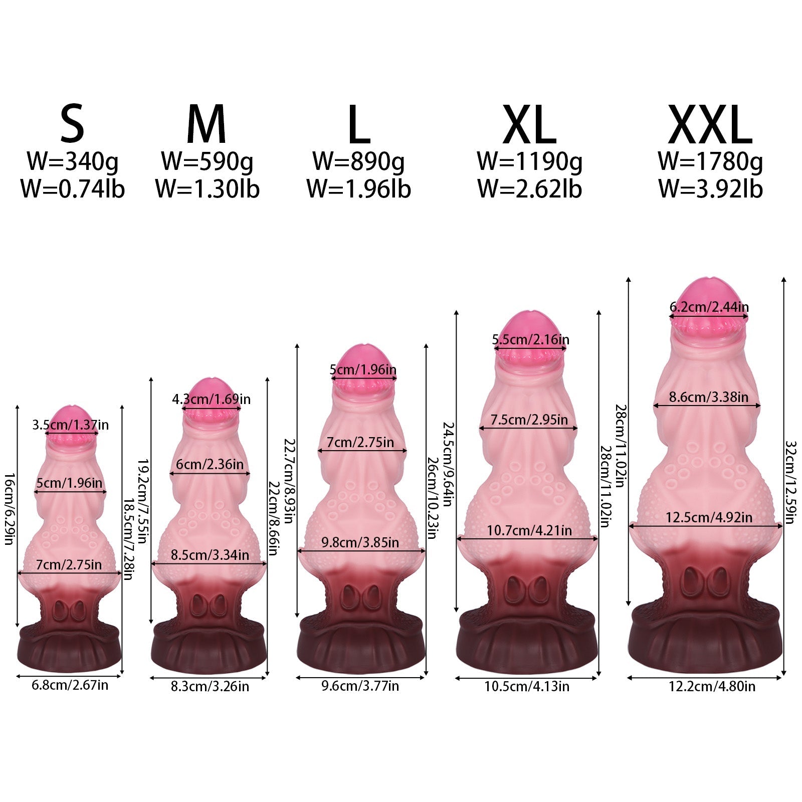 Silicone Dildo With Suction Cup