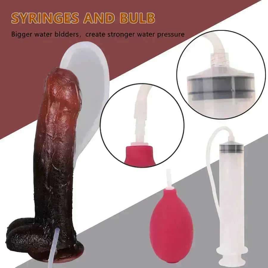 Xinghaoya Black Ejaculating Dildo