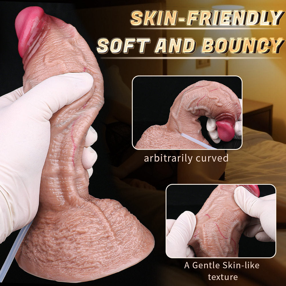 Xinghaoya Dual-layer Silicone Cumming Dildo