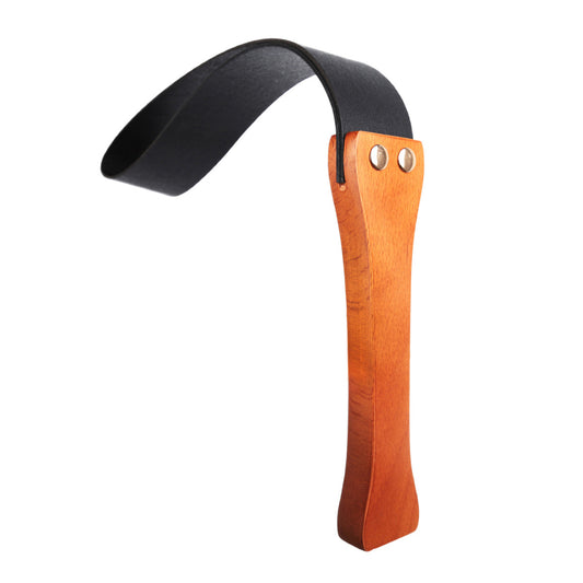 Spanker Sex – Leather Bdsm Whip Wooden Handle