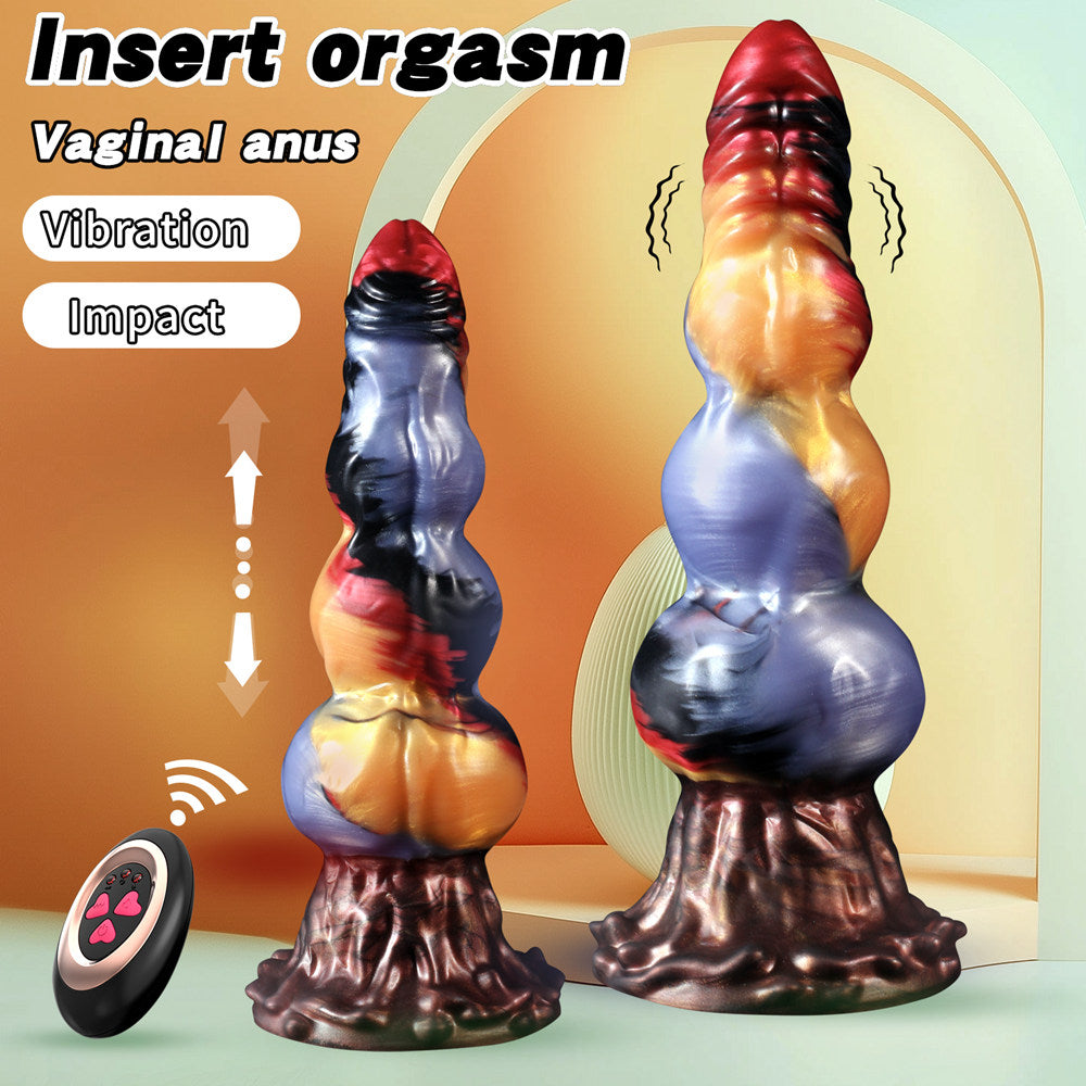 Xinghaoya Silicone Dog Penis Thrusting Vibrator