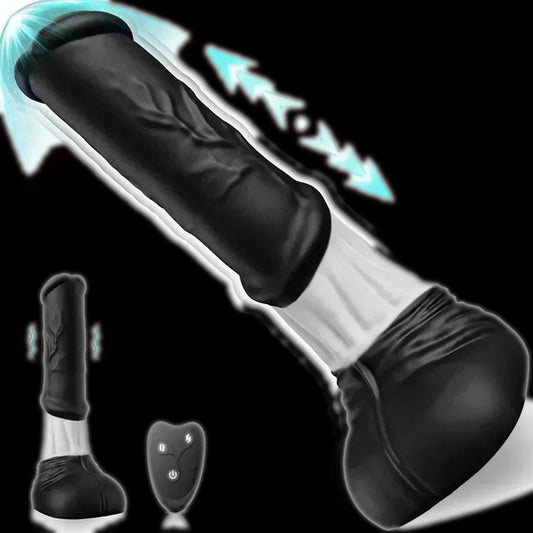 Black Thrusting Horse Dildo 11 Inches