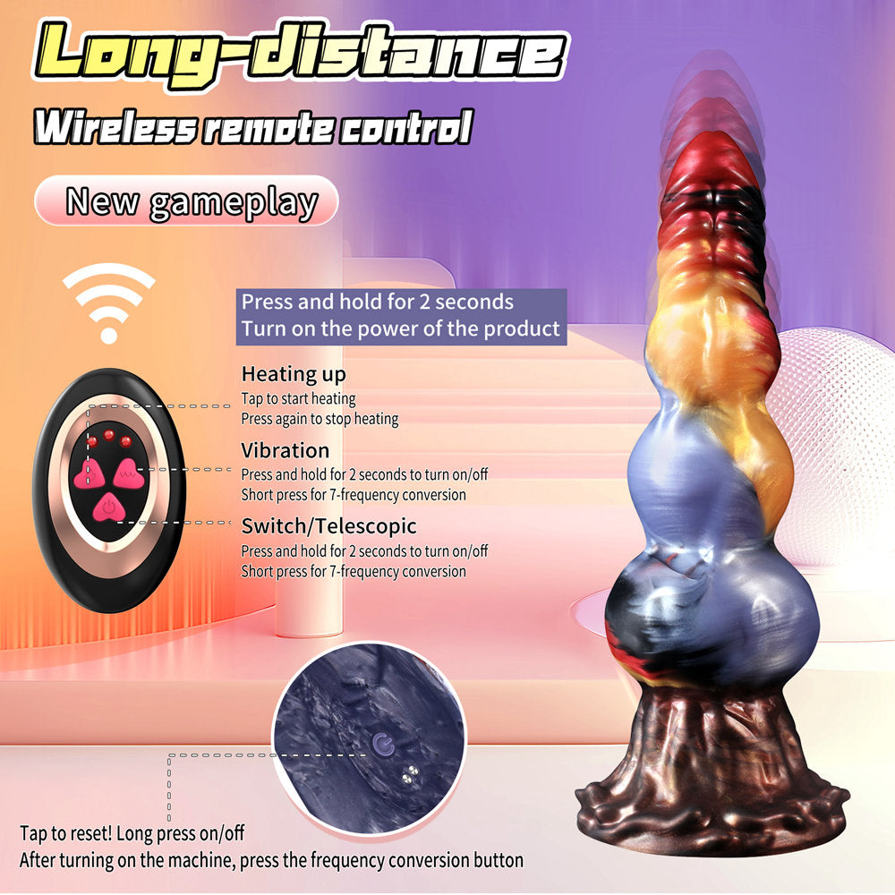 Xinghaoya Silicone Dog Penis Thrusting Vibrator