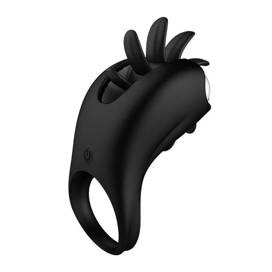 Tongue Licking Cock Ring Vibrator for Men