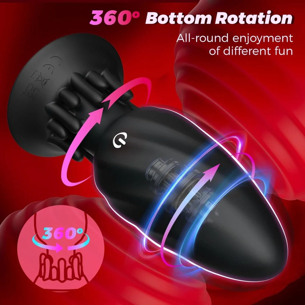 Venusfun 360 App Controlled Rotating Anal Vibrator with 10 Vibration Modes for Prostate Massage