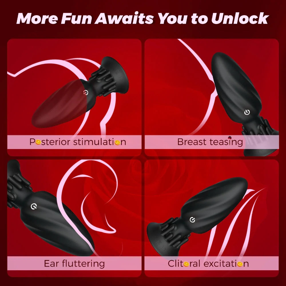 Venusfun 360 App Controlled Rotating Anal Vibrator with 10 Vibration Modes for Prostate Massage