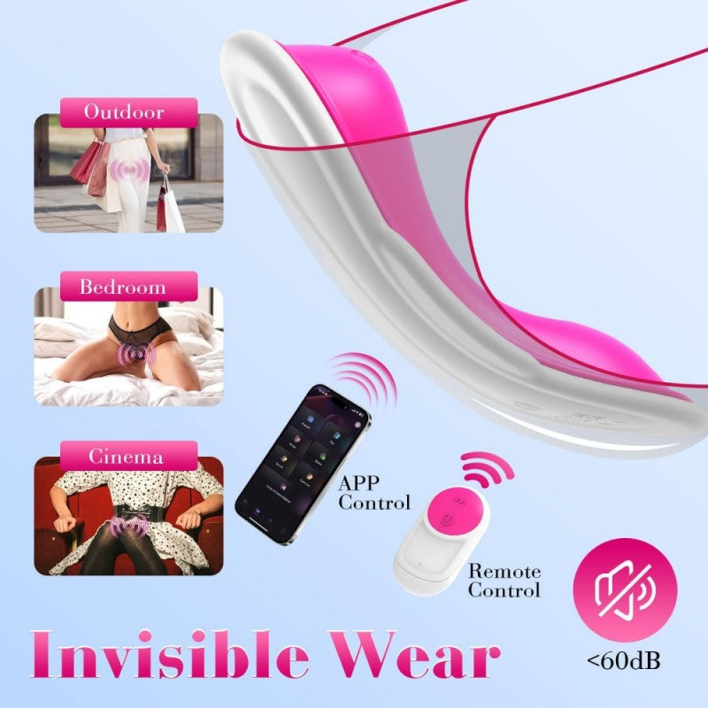 Venusfun Realistic Pad-Style App-Controlled Wearable Panty Vibrator Discreet Clitoris Stim Toy