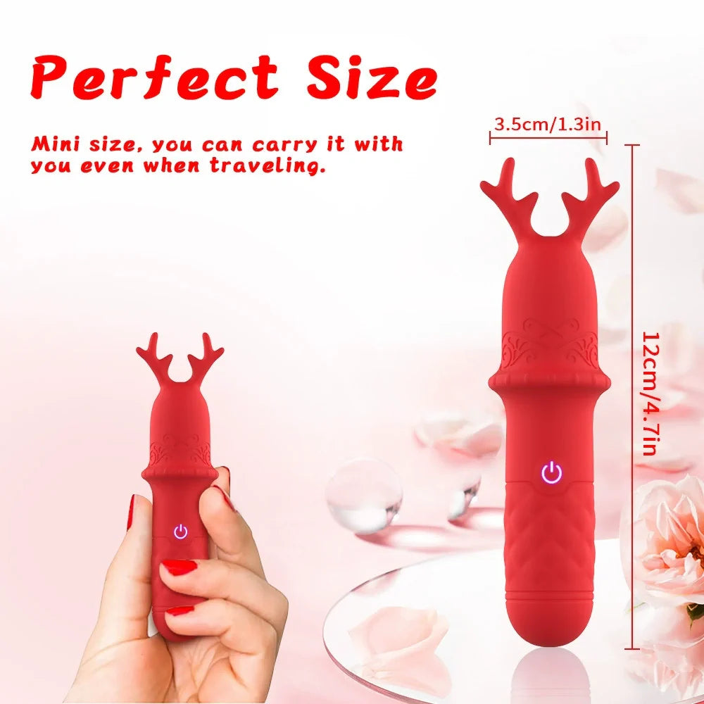 Venusfun Christmas Bullet Vibrator Portable G Spot and Clitoral Stimulator Female Gift Toy