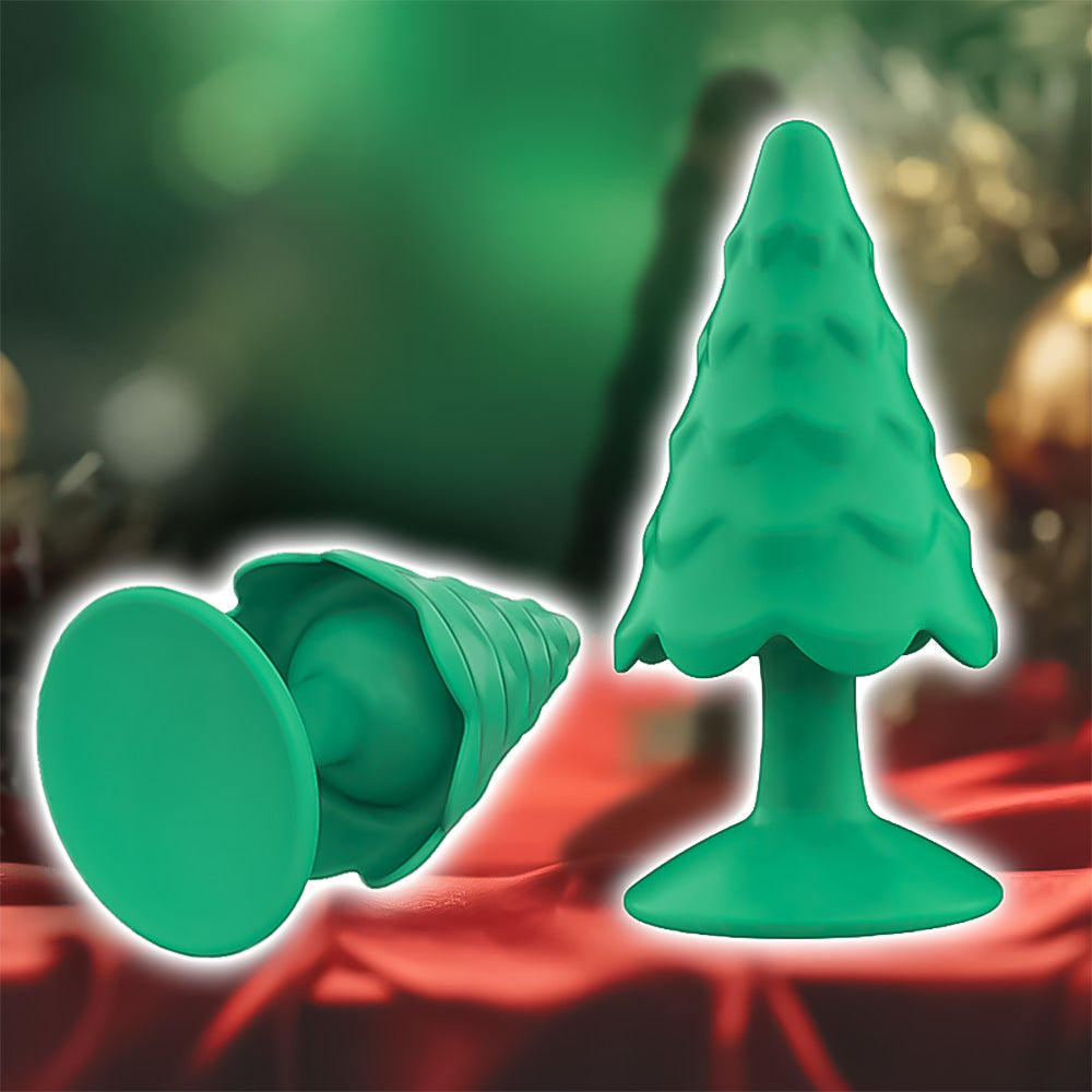 Venusfun Christmas Tree Shaped Silicone Anal Plug Butt Plug
