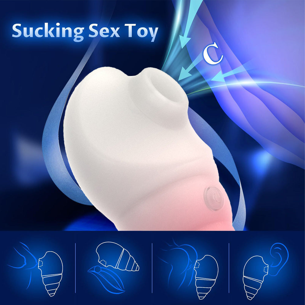 Venusfun Conch Suction Vibe Egg Vibrator Mini Sucking Toy For Foreplay