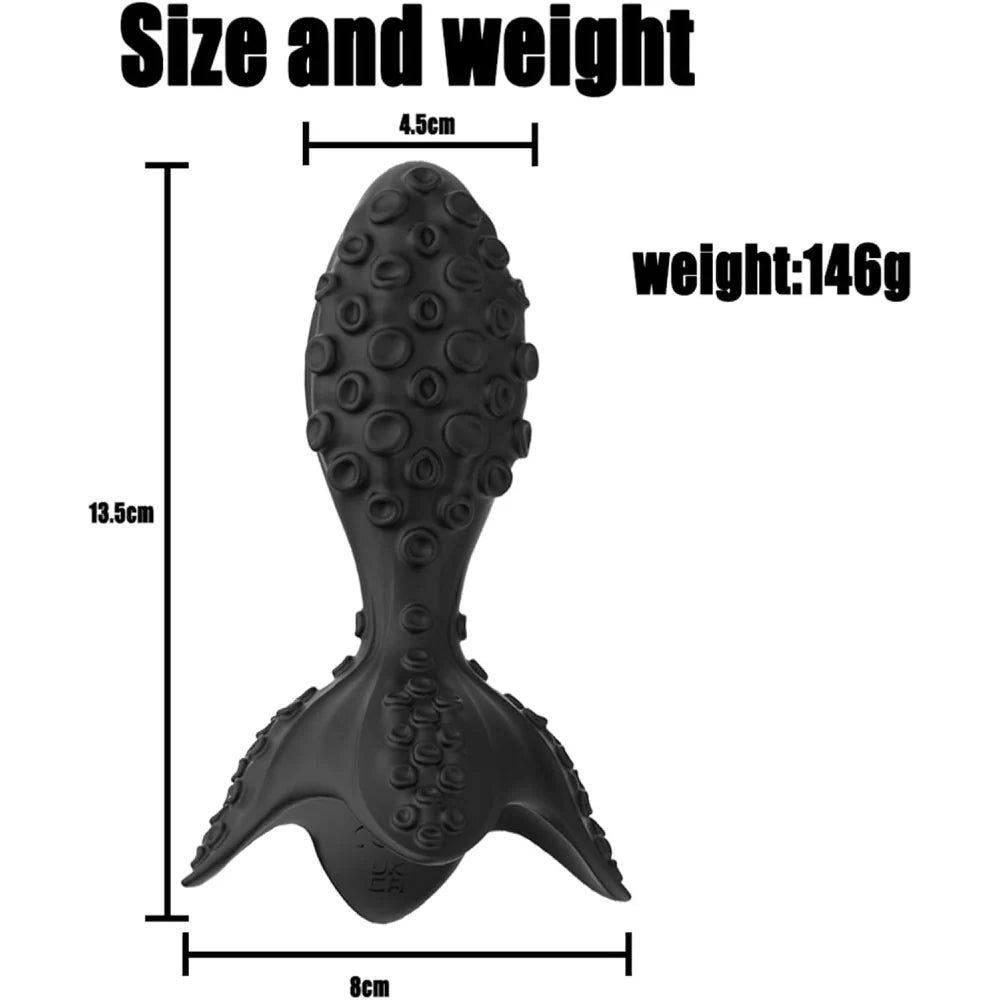 Venusfun Octopus Butt Plug Vibrator with 7 Vibration & Rotation Modes for Prostate and Anal Play