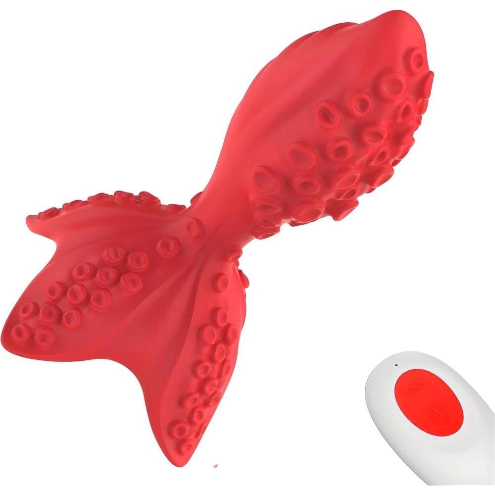 Venusfun Octopus Butt Plug Vibrator with 7 Vibration & Rotation Modes for Prostate and Anal Play