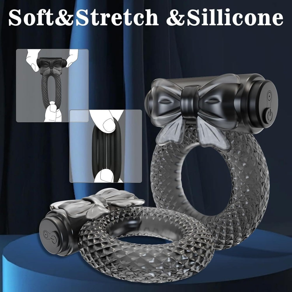 Venusfun Cock Ring with Bullet Vibrator With 10 Vibrating Speeds