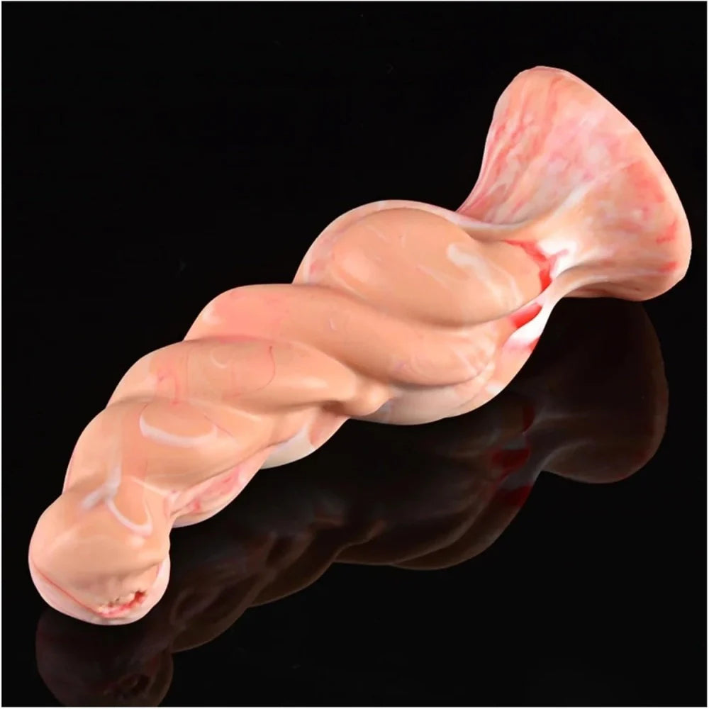 Venusfun 7.3 Inch Silicone Monster Dildo Realistic Anal G-Spot Suction Cup Toy for Couples