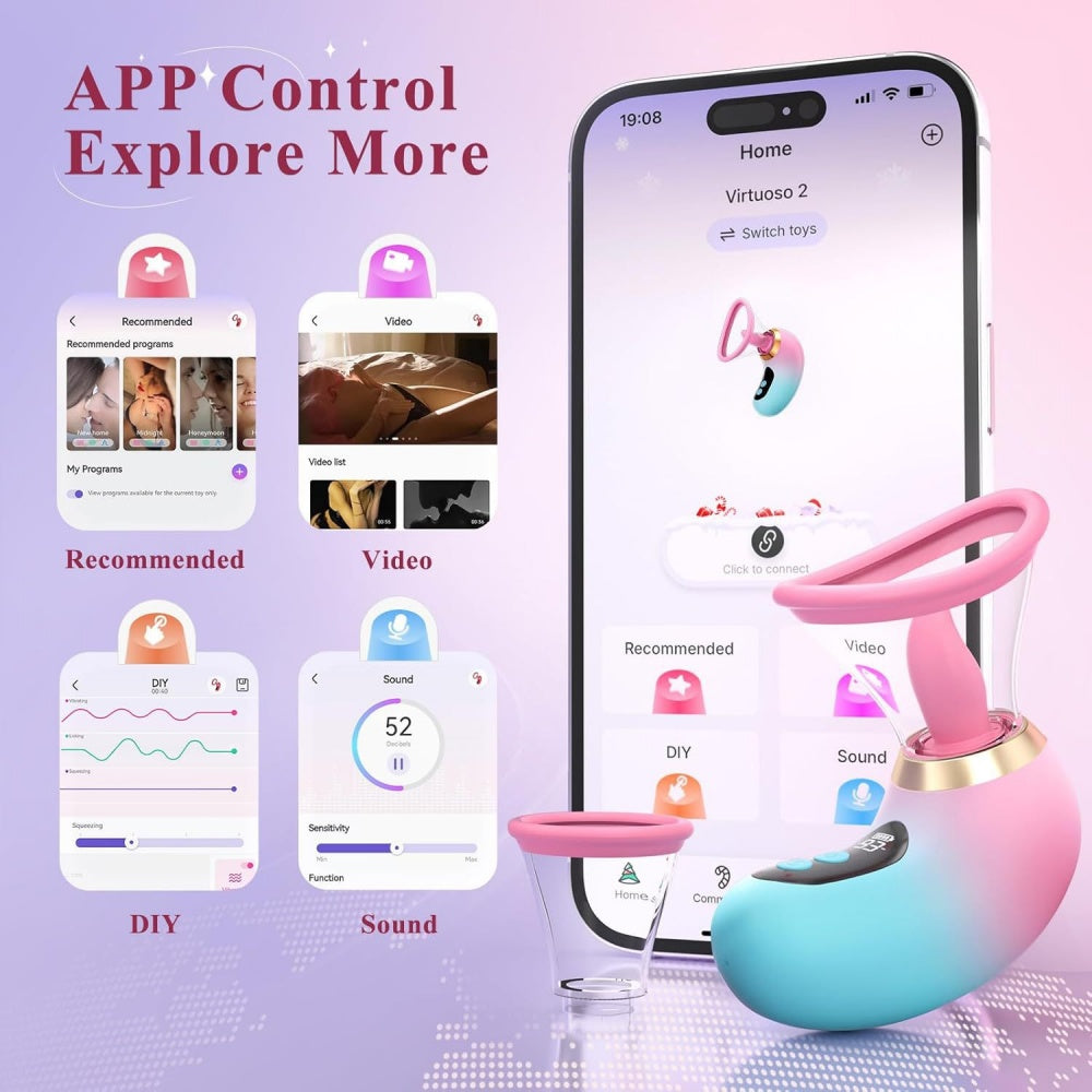 Tongue Sucking Vibrator with App anesidora Tongue Sucking Vibrator with App anesidora