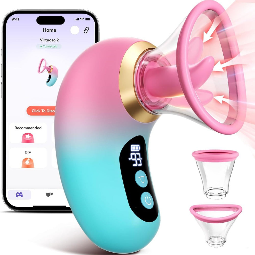 Venusfun Tongue Licking & Sucking G-Spot Stimulator Vibrator