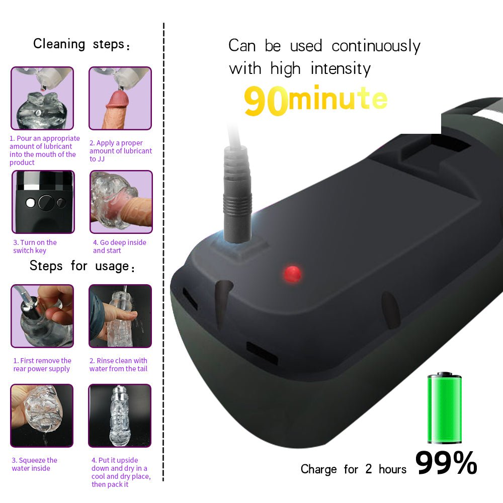 VibeCore Suction & Pulse Masturbator