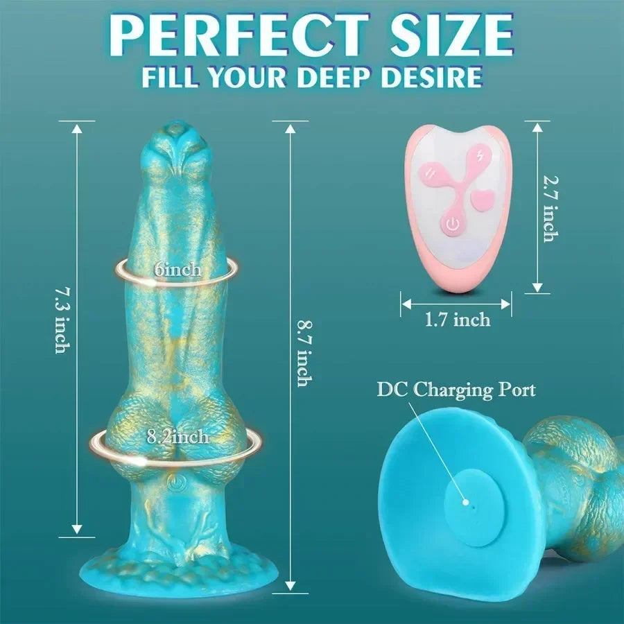 Remote Control Silicone Dildo Thruster