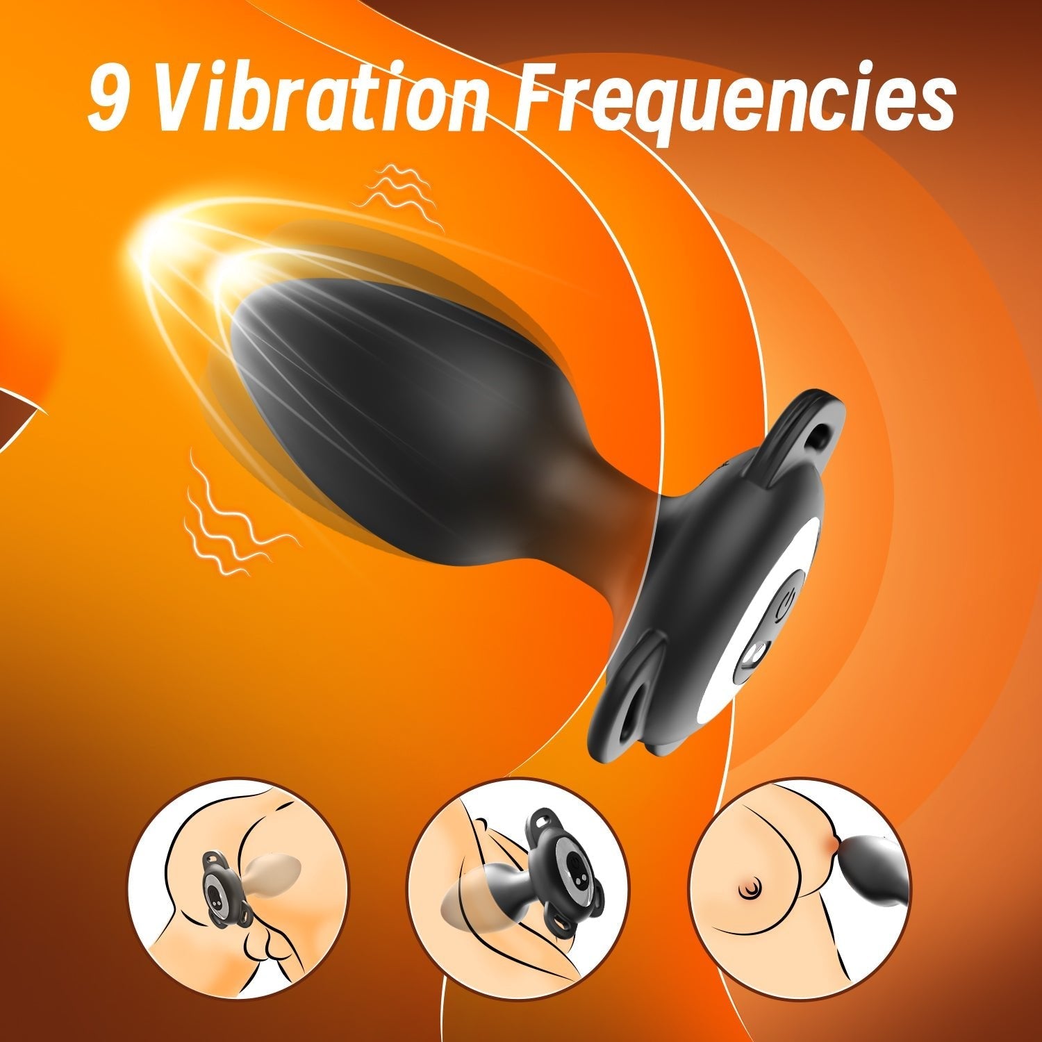 Wearable Prostate Massager Plug – App-Controlled Vibrating Anal Plug with Adjustable Harness