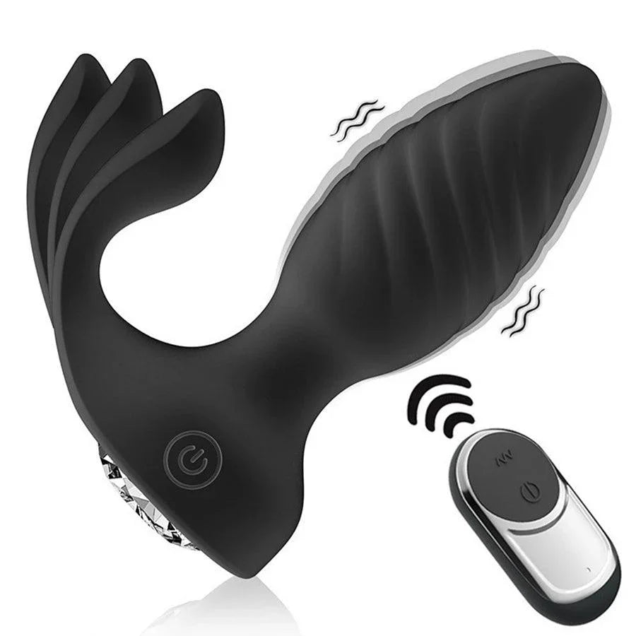 Wireless Remote Vibrating Anal Plug Toy