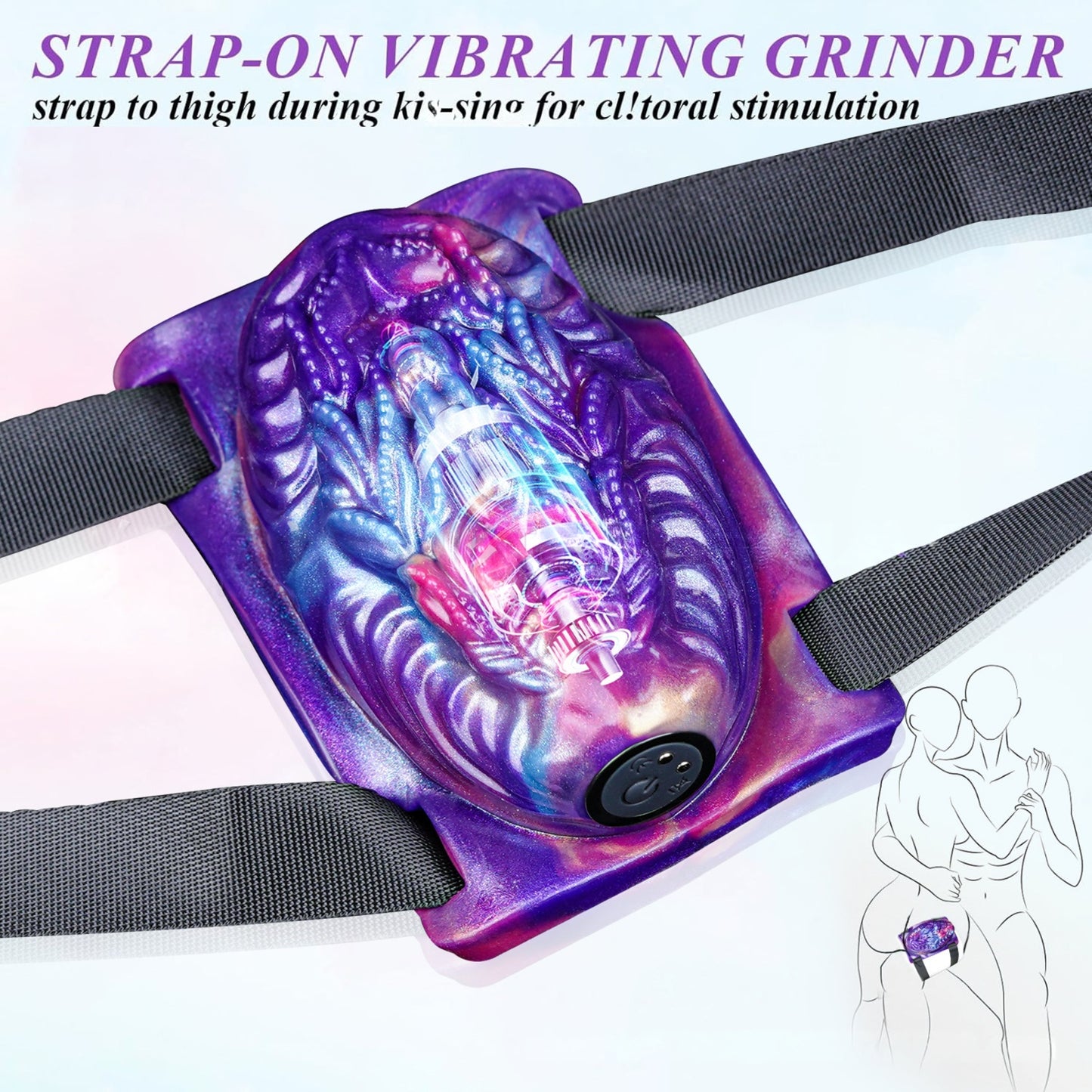 Monster Strap-On Vibrating Grinder Sex Toys