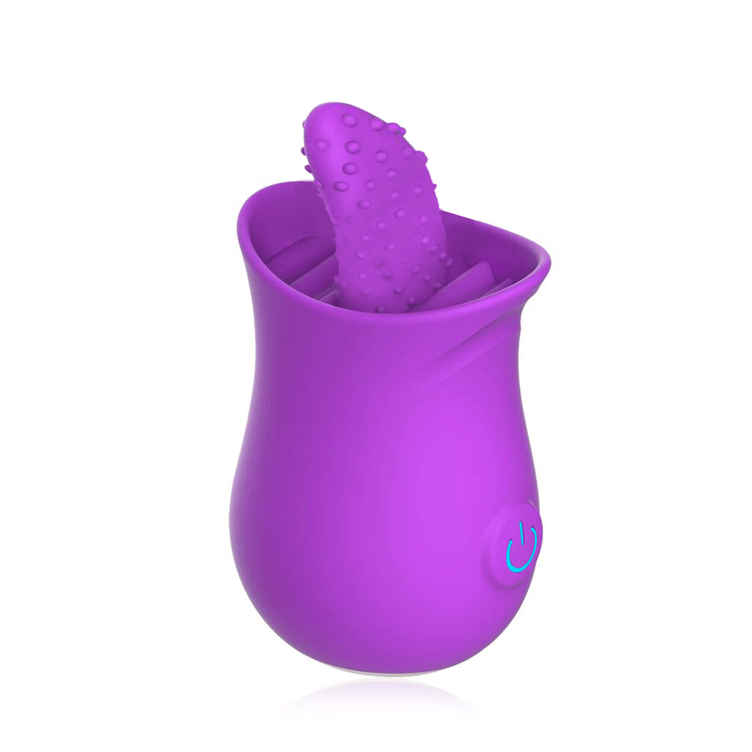 2 in1 Rose Vibrator with tongue licking